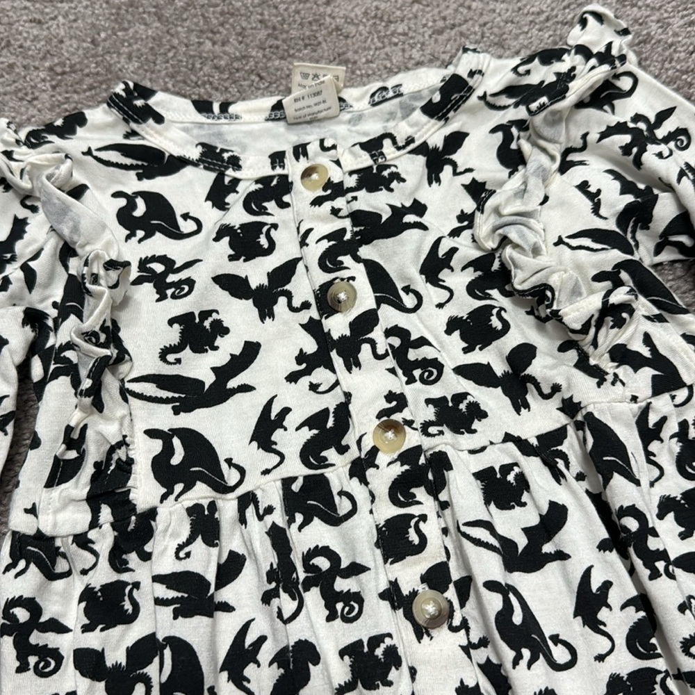 Kate Quinn Dragons Frilly Buttondown Jumpsuit - Picture 4 of 6